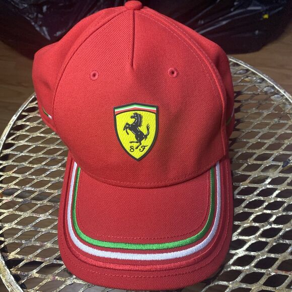 Scuderia Ferrari Official PUMA Classic Baseball Cap Hat Red OSFA - Picture 1 of 6